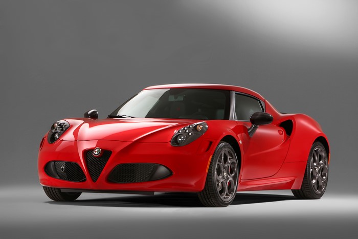 Red Alfa Romeo 4C Coupe
