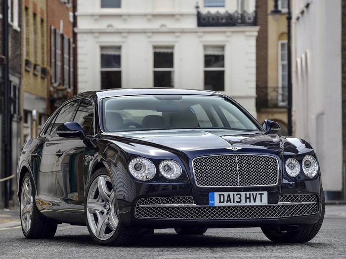 Bentley Flying Spur parked on a street
