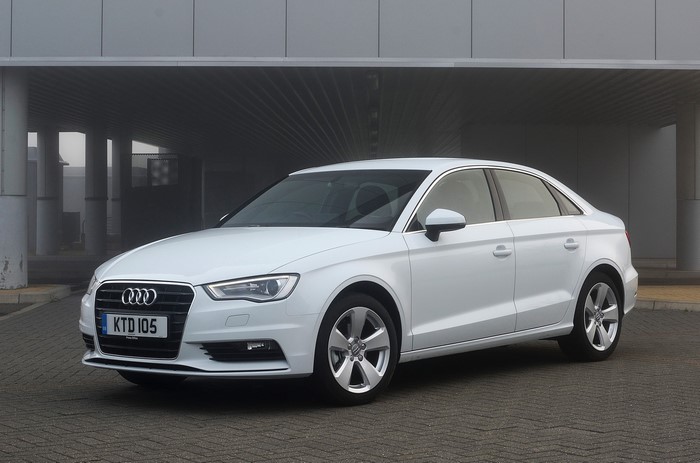 White Audi A3 Saloon Sport
