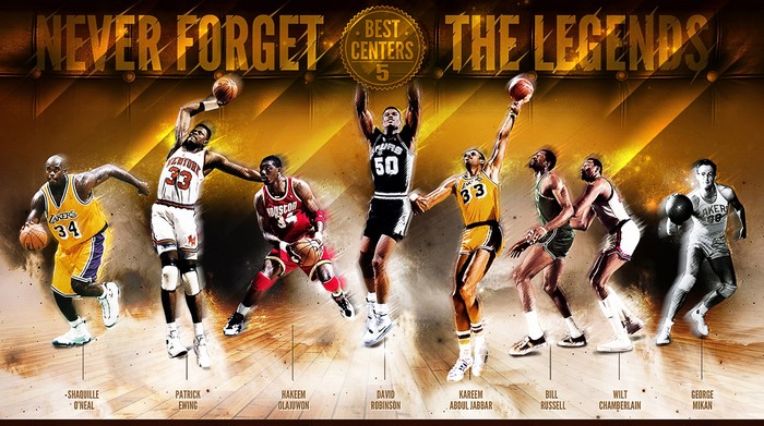 Never Forget The Legends: Best Centers 5