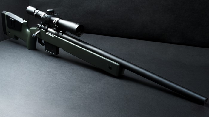 ARES M40A5 sniper rifle with scope
