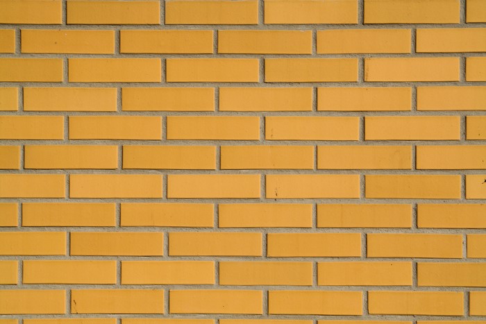 Yellow brick wall texture