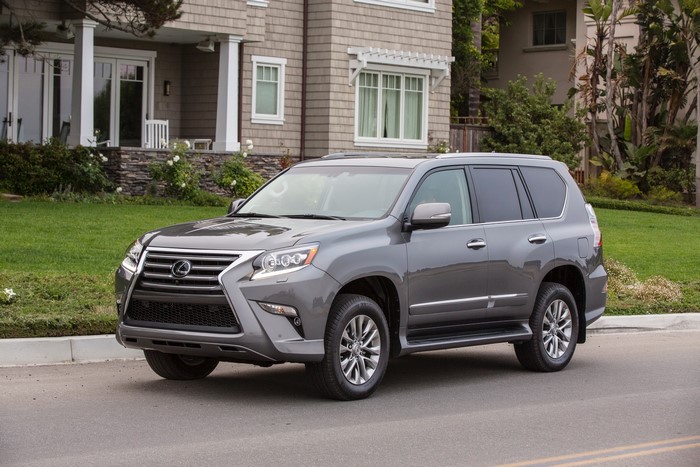 Grey 2014 Lexus GX 460 parked in front of a house