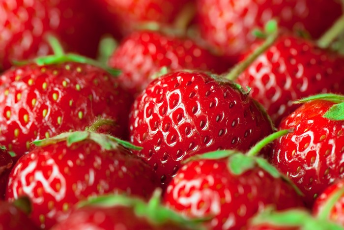 Many Strawberries Closeup