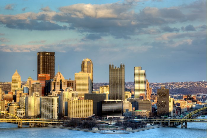 Pittsburgh, Pennsylvania Skyline with Bridges