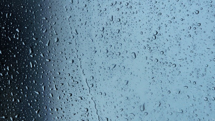 Water Drops on Glass Surface