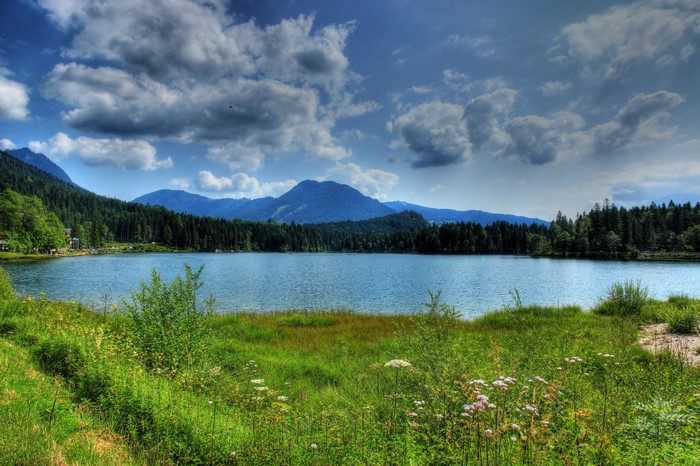 Ramsau, Rivers, Germany, Mountains, Scenery, Bavaria, Grass, HD ...