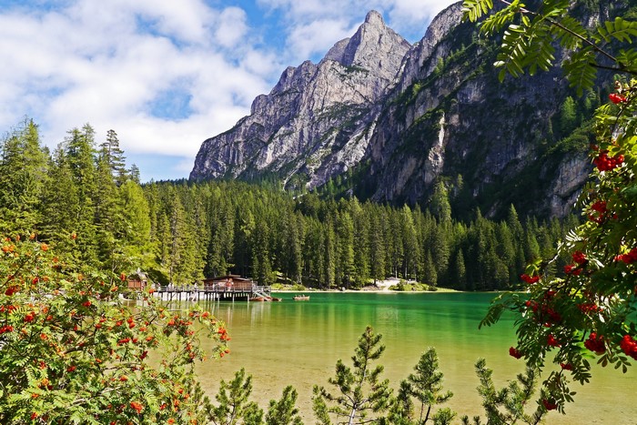 Lake Braies in the Italian Dolomites