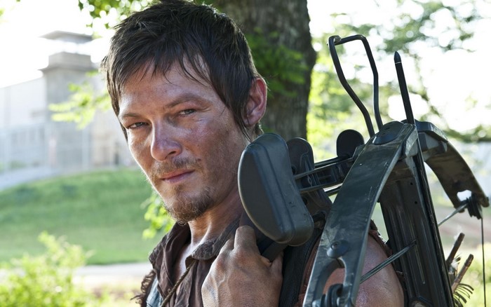 Daryl Dixon from The Walking Dead with a crossbow