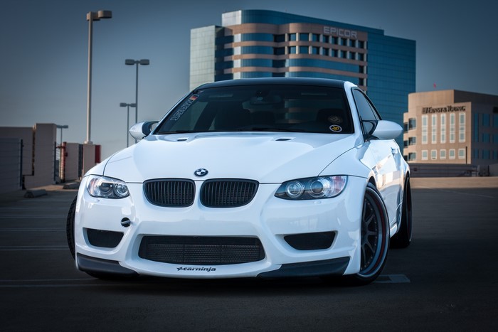 White BMW M3 E92