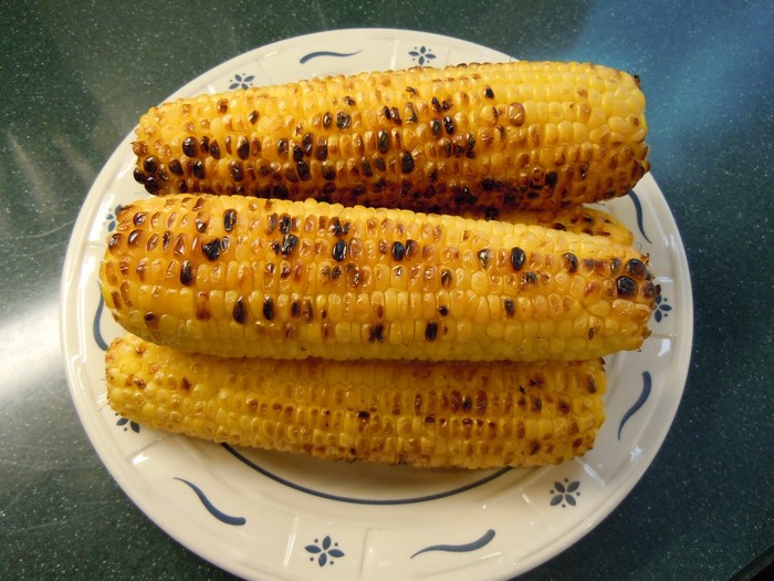 Grilled Corn on a Plate