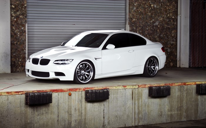 White BMW M3 Coupe