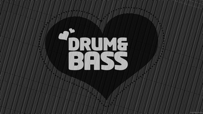Drum and Bass heart logo