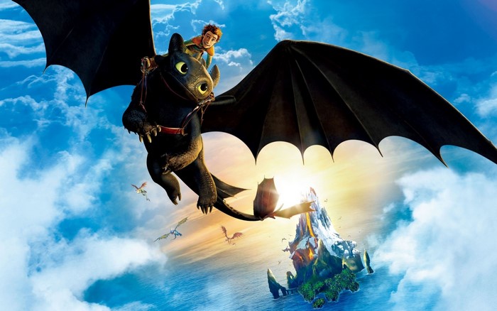 How to Train Your Dragon Flight Above Clouds