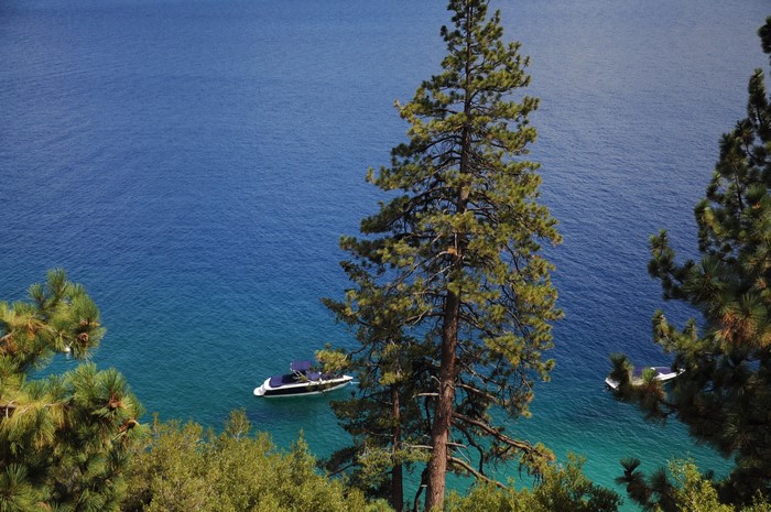 Boats on Lake Tahoe, Nevada, USA