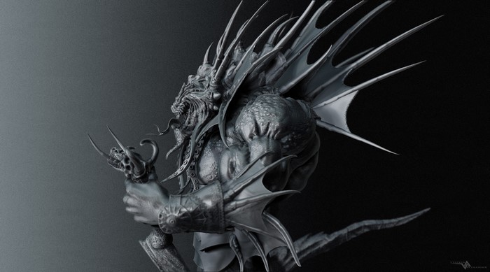 Monstrous warrior from World of Warcraft