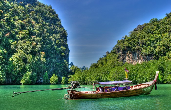 Longtail boat in Krabi, Thailand