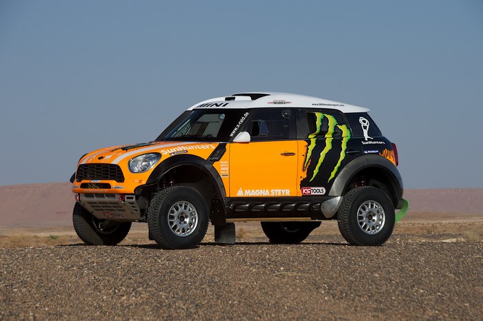Monster Energy Mini Cooper Dakar Rally Car