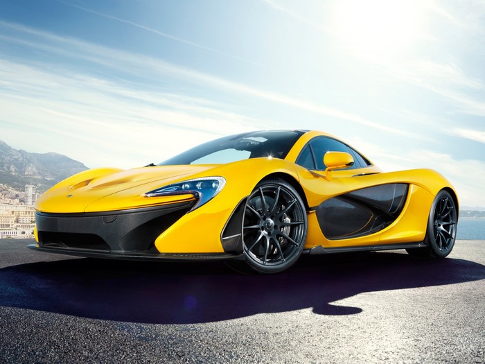 Yellow McLaren P1 Luxury Sports Car