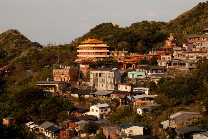 Houses on a hillside in Taiwan