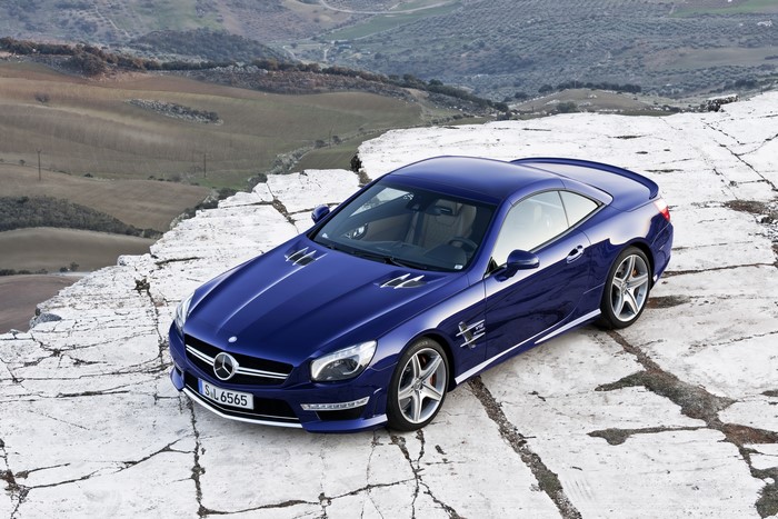 Blue 2012 Mercedes-Benz SL65 AMG