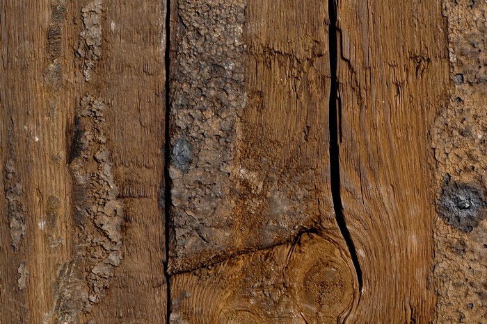 Close-up of weathered wood planks