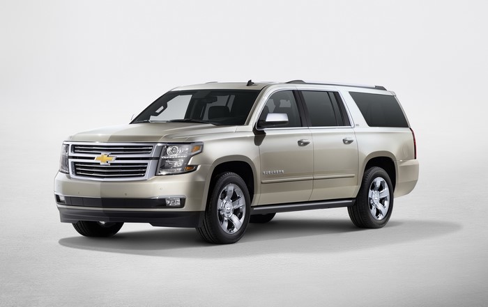 2014 Chevrolet Suburban silver SUV