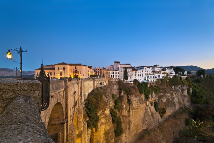 Puente Nuevo bridge and buildings in Ronda, Spain