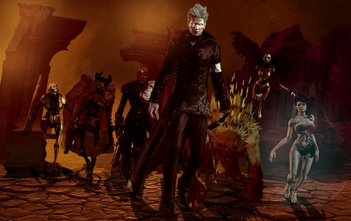 Demons and monsters from Devil May Cry