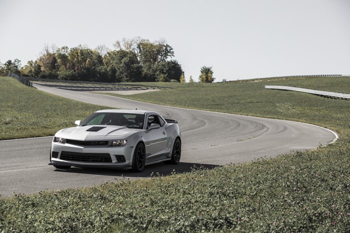 2013 Chevrolet Camaro Z28 on a Racetrack