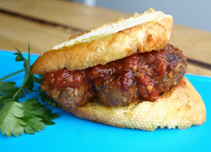 Meatball Sub with Tomato Sauce