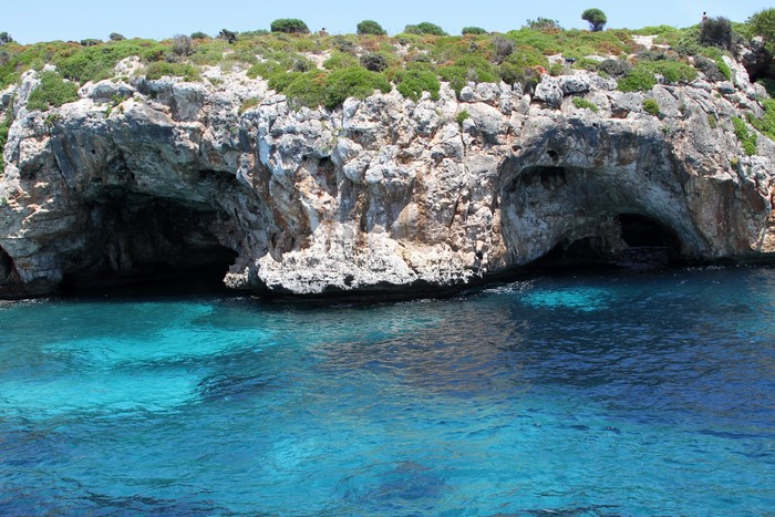 Caves on the coast of Majorca, Spain