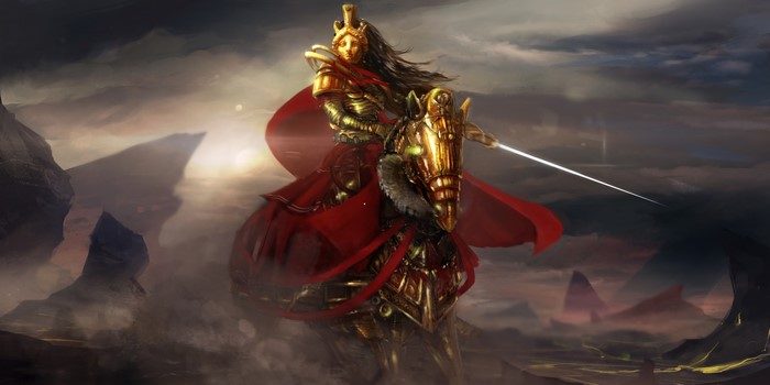 4K Warriors on Horses in Armor