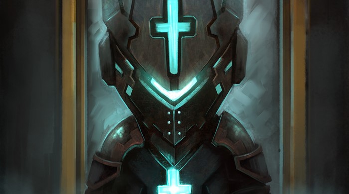 Isaac Clarke in Dead Space armor