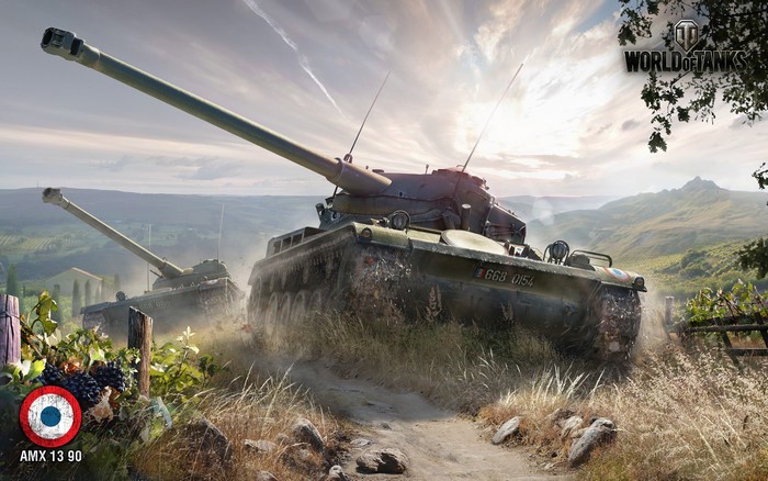 AMX 13 90 tanks from World of Tanks