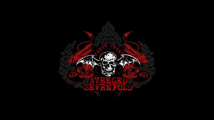 Avenged Sevenfold logo with skull and wings
