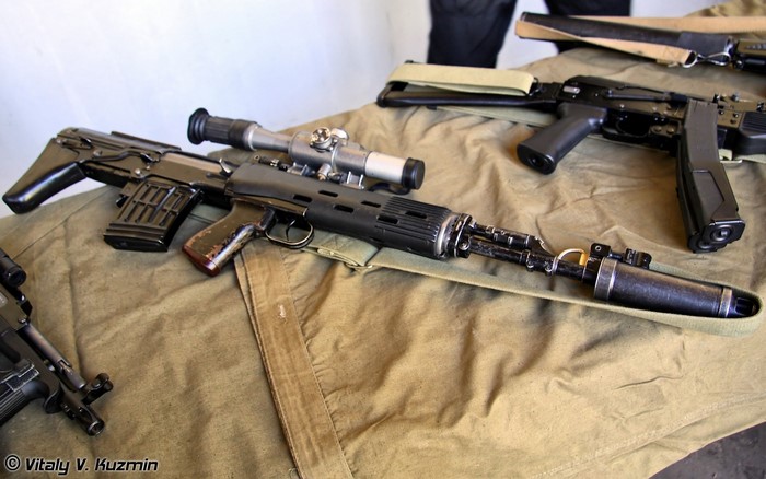 Dragunov SVU Sniper Rifle on Display
