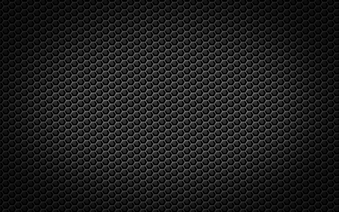 Black Hexagonal Grid Texture