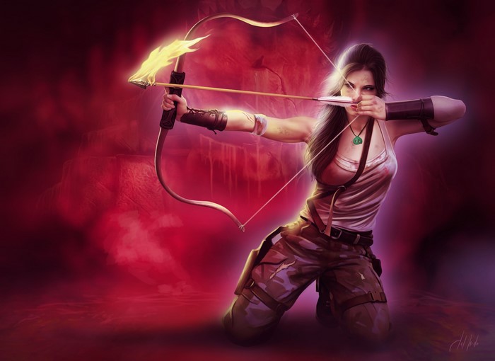 4K Tomb Raider 2013 Lara Croft Archer Pose