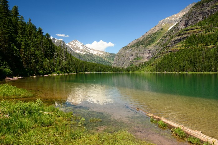 Avalanche Glacier Lake in Glacier National Park, Montana, USA