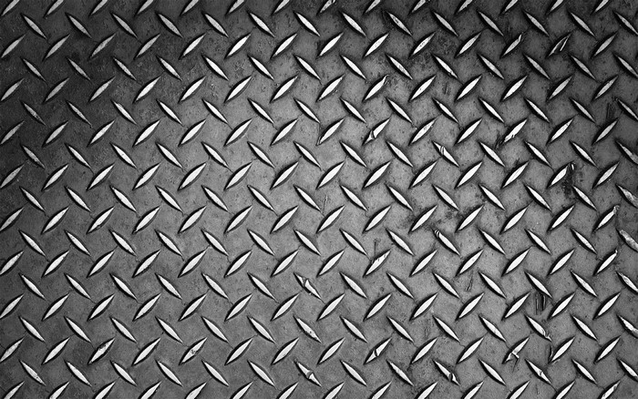 Diamond plate metal texture