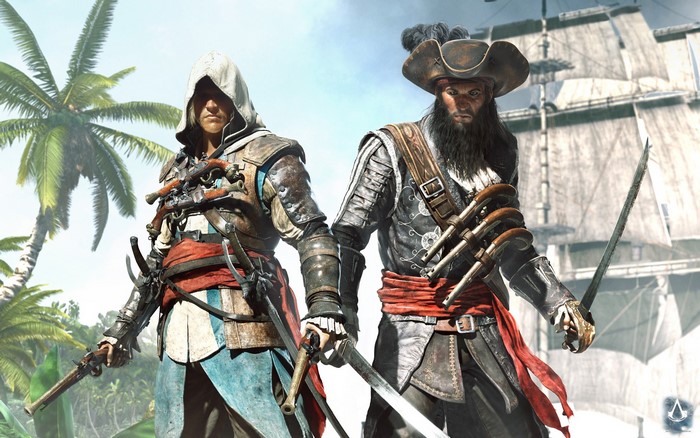 Two pirates from Assassin's Creed IV: Black Flag
