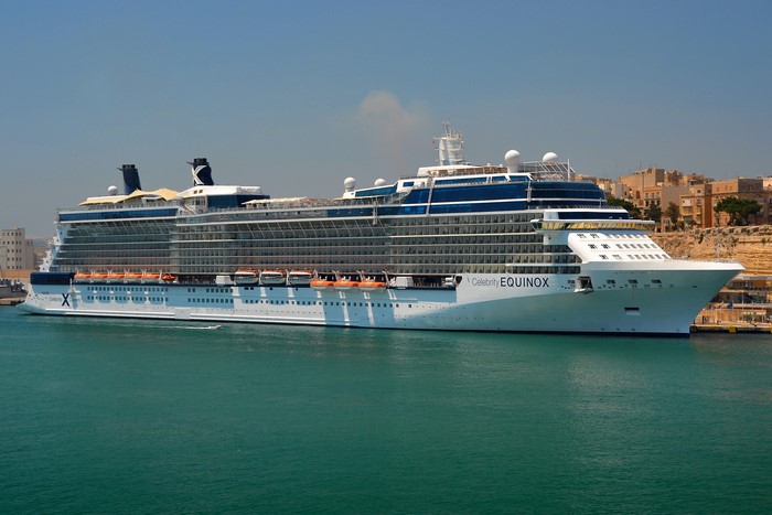 Celebrity Equinox Cruise Liner in Harbor