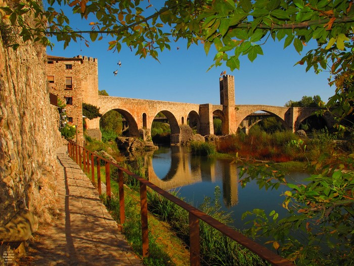 Besalu Bridge and Medieval Town in Spain