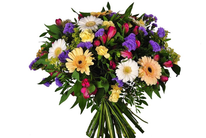 Bouquet of Gerbera Daisies and Other Flowers