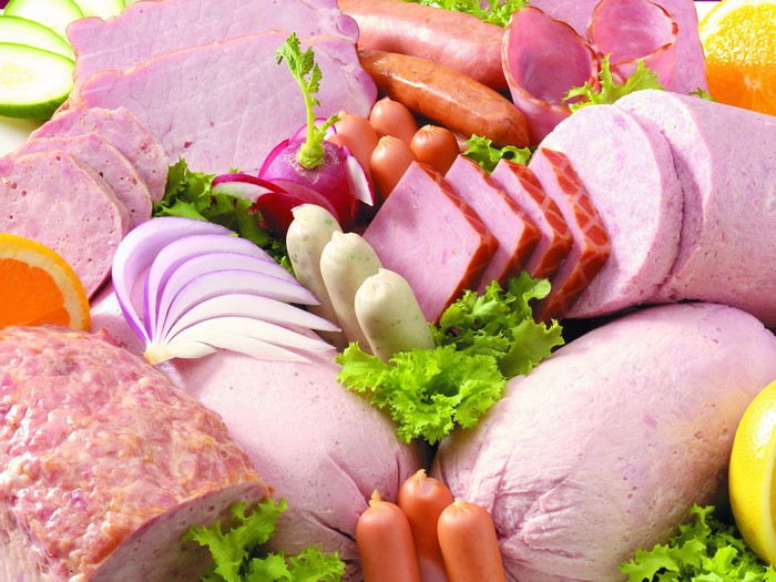Meat products and sausages platter