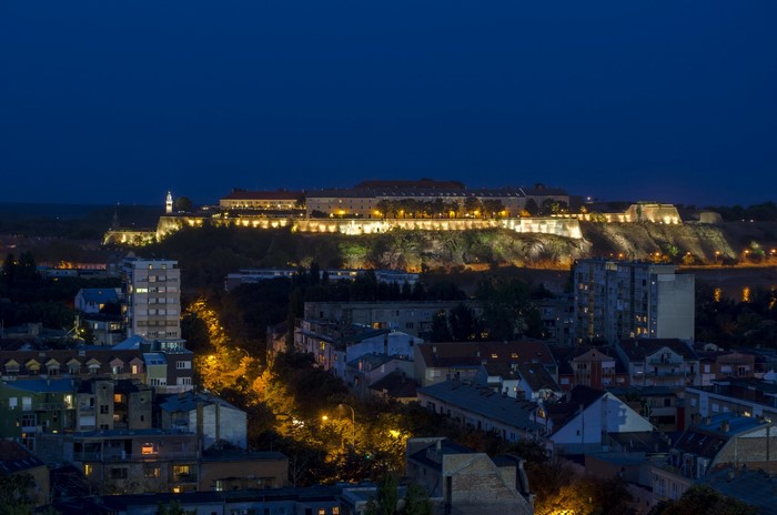 Petrovaradin Fortress at Night, Novi Sad, Serbia