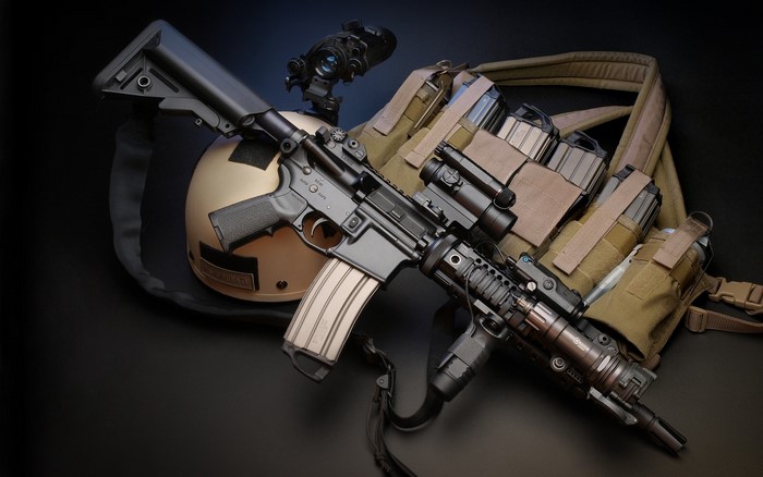 Tactical M4 Assault Rifle with Gear