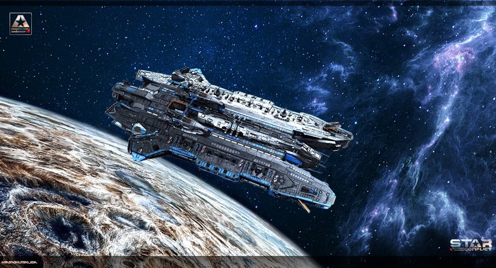 Star Conflict Ships in Space