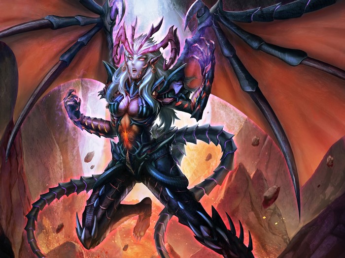 Sarah Kerrigan from StarCraft, a supernatural being with wings